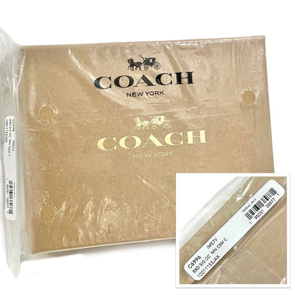 COACH Mini Boxy Cosmetic Case & Hair Ties Boxed Gift Set NWT NIB - Picture 13 of 14